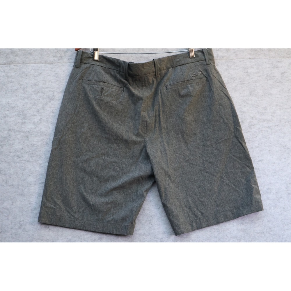 Snake Eyes Mens Golf Shorts Size 38 Heathered Gray Flat Front Performance Active